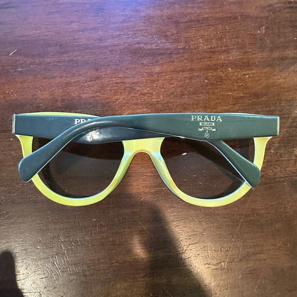 Prada grey & yellow sunglasses - Picture 2 of 2